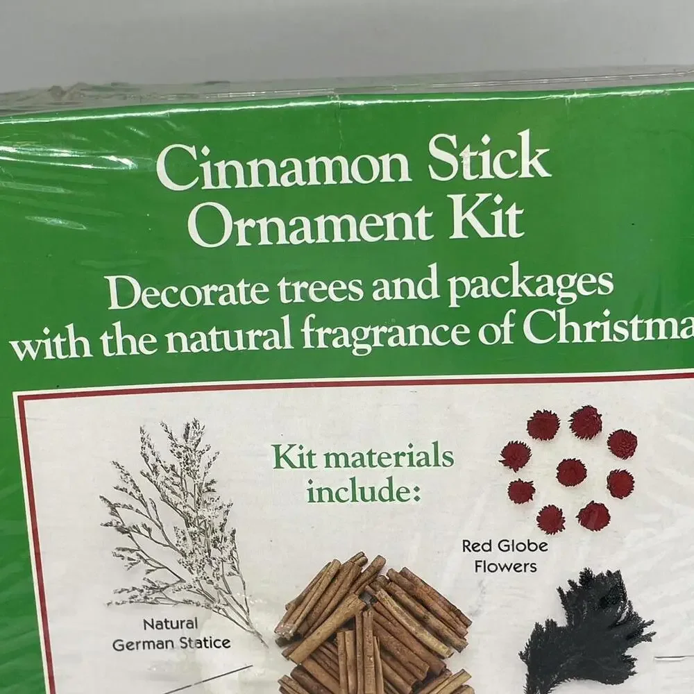 Cinnamon Stick‎ Christmas Ornament Kit Value Pack 7 Ornaments Vintage Florasense
